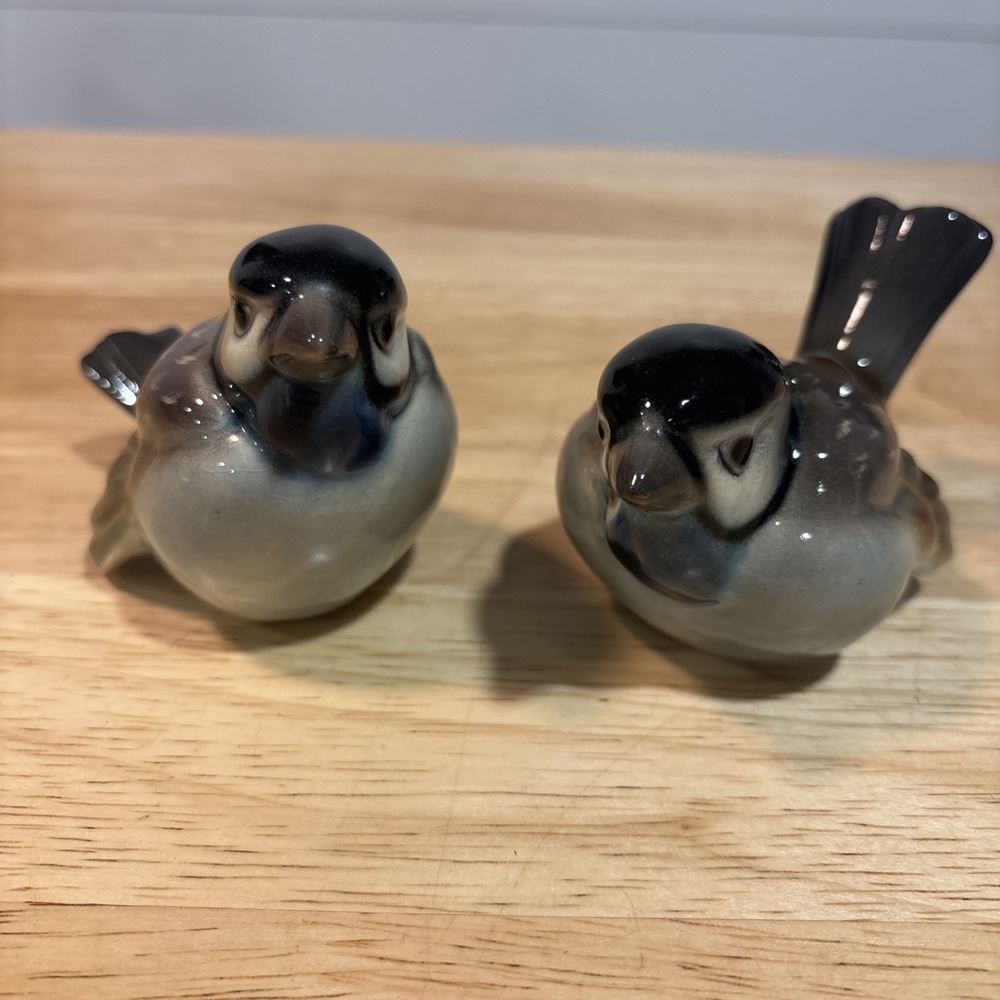 Ceramic Bird Figurines From Germany, Lot Of 2, 3" Long Each